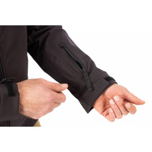 Тактическая куртка 7.62 Фантом, софтшелл, черный NOVATEX